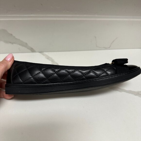 Salvatore Ferragamo Rufina Quilted Ballet Flats Black - Picture 7 of 16